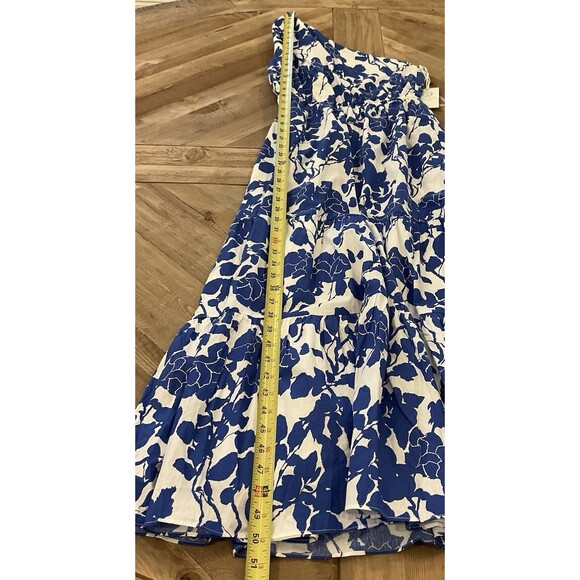 blue floral one shoulder sybil maxi dress Tuckernuck | Dresses | Blue Floral One Shoulder Sybil Maxi Dresshyacinth House